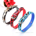 Pet Handmade Pu Leather Pet Collars for Dogs